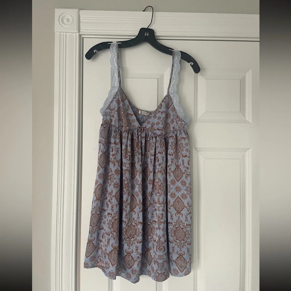 Free People Intimately Misty Mornings Trapeze Slip M